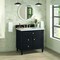 James Martin Vanities 36'' Single Vanity, Black Onyx w/ 3 CM Lime Delight Quartz Top 424-V36-BKO-3LDL - alternate 3